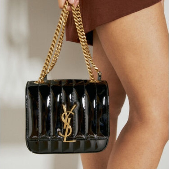 Saint Laurent Handbags - Saint Laurent Vicky in Patent Leather